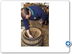 Alastair Simms one of the last coopers working at Wadworth Brewary at Devizes Wiltshire
