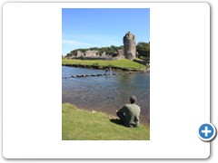 Stepping stones - below the Ruins of Ogmore Castle in South Wales